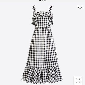 J Crew Gingham MIDI Dress